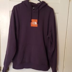Purple north face sweatshirt